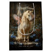  Roze Vlinder Fairy Horse Fantasy Forest Medium Cadeauzakje (Achterkant)