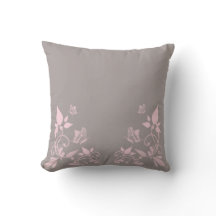 Roze vlinder Floral Pillow