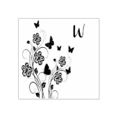 Roze vlinder Garden op maat Rubberstempel (Afrduk)