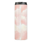  roze vlinder in de wolken thermosbeker (Achterkant)