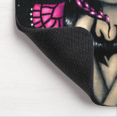 "Roze vlinder" Mousepad Muismat (Hoek)