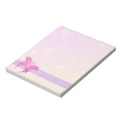 Roze vlinder notitieblok (Gedraaid)