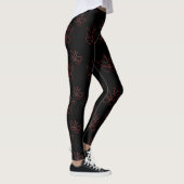 roze vlinder zwart leggings (Rechts)