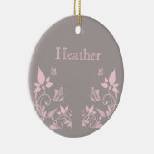 Roze vlinderbloemig Ornament (Rechts)