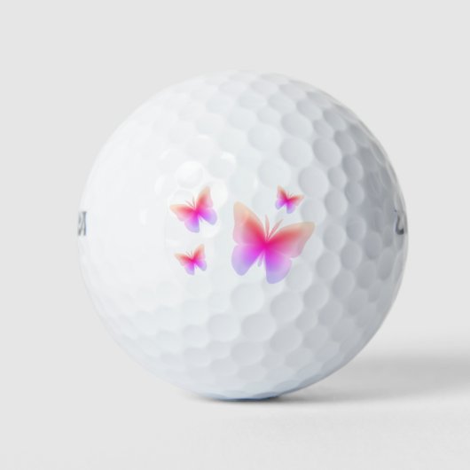  roze vlinderdruk golfballen (Voorkant)