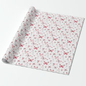 Roze Vlinders Cadeaupapier (Uitgerold)