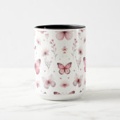 Roze Vlinders Mok (Midden)