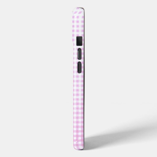 Roze vlinders op Gingham Case-Mate iPhone Case (Achterkant / Links)