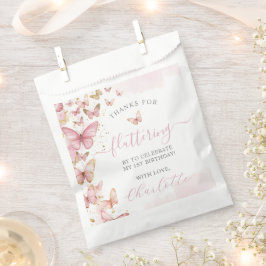  Roze Vlinders Sweet 16 1e 2e verjaardag Bedankzakje