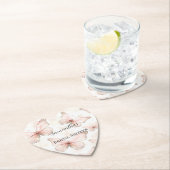  roze vlinders Vrijgezellenfeest Kartonnen Onderzetters (Insitu)