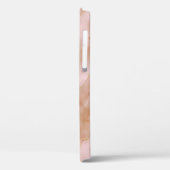 Roze Vloeibare Marmeren Gouden Textuur Case-Mate iPhone Case (Achterkant / Links)