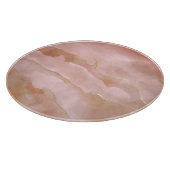 Roze Vloeibare Marmeren Gouden Textuur Snijplank (Hoek)