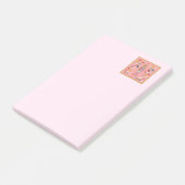 Roze voedingskraker post-it® notes (Schuin)