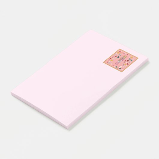 Roze voedingskraker post-it® notes (Schuin)
