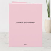  Roze Voeg naam toe Word goed Kaart (Achterkant)