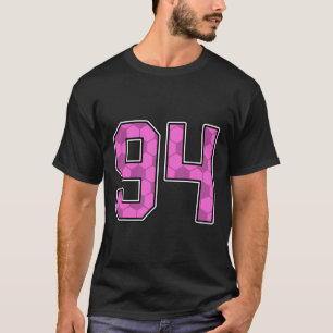 Roze Voetbalpatroon Nummer 94 Shirt Speler Unifor