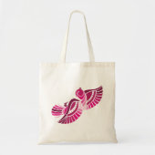 roze vogelCanvas tas (Voorkant)