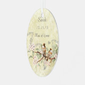 Roze vogelmeisje uit Honor Ornamenten (Voorkant links)