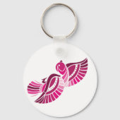roze vogelSleutelhanger Sleutelhanger (Voorkant)