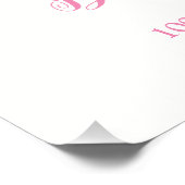 Roze volken 100e verjaardag foto afdruk (Hoek)