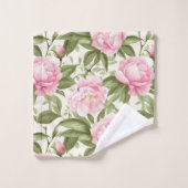 Roze volken bad handdoek (Wasdoekje)