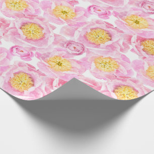 Roze volken cadeaupapier