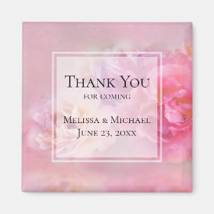  roze volken stijlvolle foto Dank je Magneet