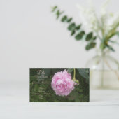 Roze volken visitekaartje (Staand voorkant)