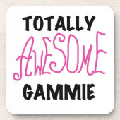 Roze Volledig Geweldige Gammie Gifts Drankjes Onderzetter (Voorkant)