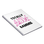 Roze Volledig Geweldige Gammie Gifts Notitieboek (Rechterzijde)