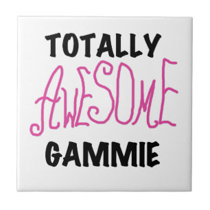 Roze Volledig Geweldige Gammie Gifts Tegeltje