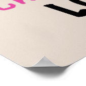 Roze Volledig Geweldige Lola T-shirts en geschenke Poster (Hoek)