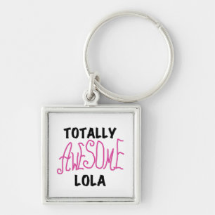 Roze Volledig Geweldige Lola T-shirts en geschenke Sleutelhanger