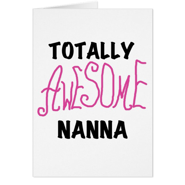 Roze Volledig Geweldige Nanna T-shirts en geschenk (Voorkant)