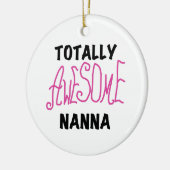 Roze Volledig Geweldige Nanna T-shirts en geschenk Keramisch Ornament (Links)