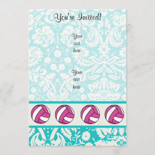 Roze volleybal; Damaspatroon Kaart