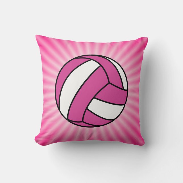 Roze volleybal kussen (Voorkant)