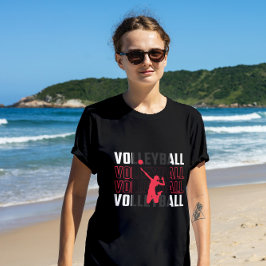 Roze Volleybal Spike T shirt