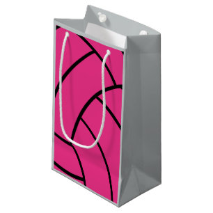 Roze volleyball Gift Bag Klein Cadeauzakje