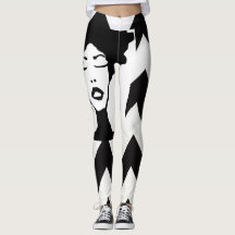 Roze voor B&W Zig Zag Leggings