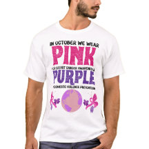 Roze voor borstkanker paarse huiselijk geweld