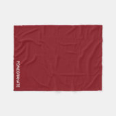 Roze voornaam fleece deken (Voorkant (Horizontaal))