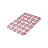 Roze voorzijde Donut Doughnut Sprinkles Breakfast Badmat (Gekanteld)