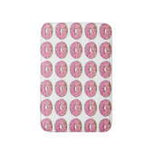 Roze voorzijde Donut Doughnut Sprinkles Breakfast Badmat (Voorkant Verticaal)