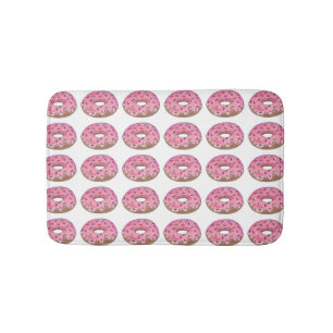 Roze voorzijde Donut Doughnut Sprinkles Breakfast Badmat