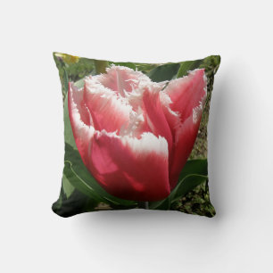Roze voorzijde Tulip Pillow Kussen