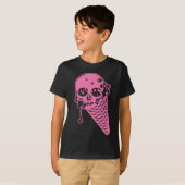 Roze vormig ijsje, T-shirt (Voorkant volledig)