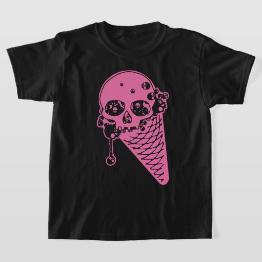 Roze vormig ijsje, T-shirt (Laagn)