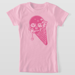 Roze vormig ijsje, T-shirt