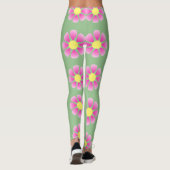 Roze vormig patroon leggings (Achterkant)